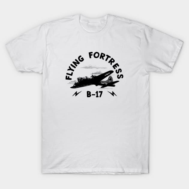 B-17 Flying Fortress T-Shirt by J31Designs